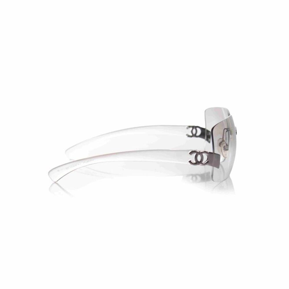 Chanel Rimless Clear Rectangular Sunglasses - image 4